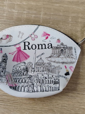Roma Rome souvenir key wallet used, Italy