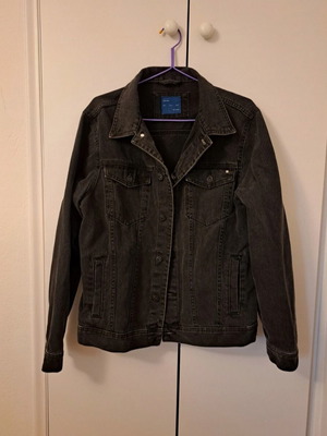 Zara jean jacket нов, черен, размер XL