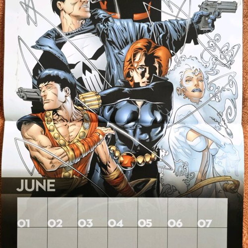 Marvel Fact Files calendar like new