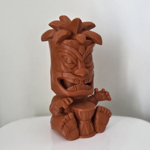 Tiki figure 3D like new with drum, 9x7x15cm