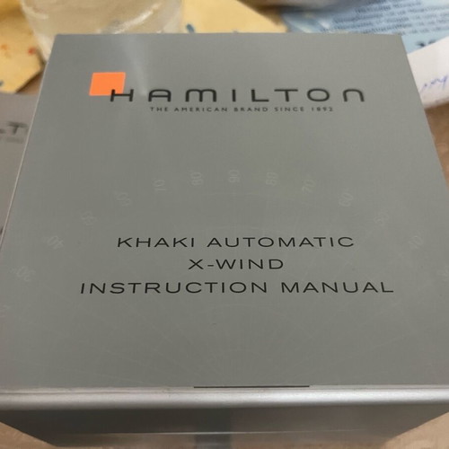 Ρολόι Hamilton Khaki X Wind μεταχειρισμένο, αυτόματο pilot style, μαύρο