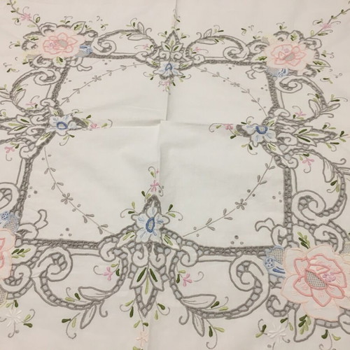 Cotton tablecloth square like new 120x120cm