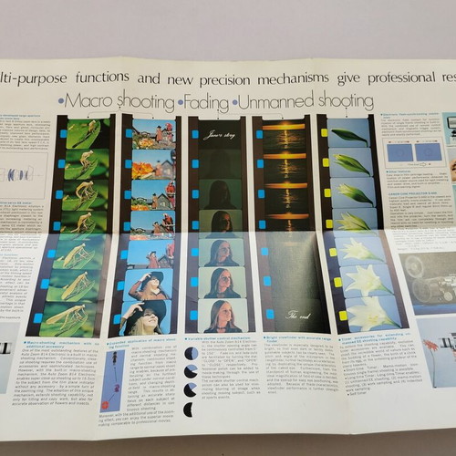 Canon Autozoom 814 Electronic brochures used, pack of 2, 70s