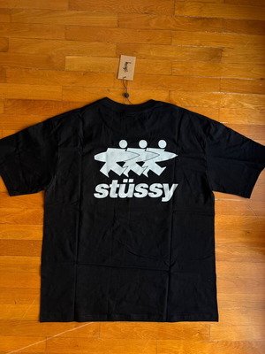 Stussy Surf man Tee new, size M-L, black