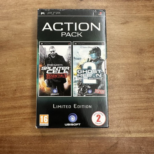 PSP Action Pack Limited Edition with Splinter Cell Essentials and Ghost Recon 2 like new