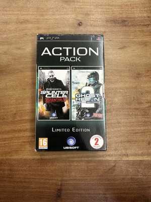 PSP Action Pack Limited Edition with Splinter Cell Essentials and Ghost Recon 2 like new