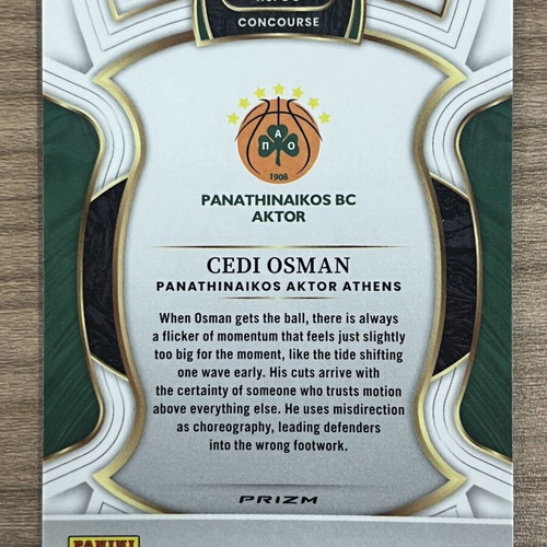 2025-26 Panini Select Euroleague Basketball Cedi Osman Red Ice card like new