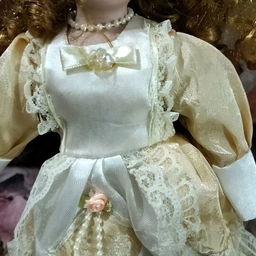 Porcelain doll collectible new over 30 years old