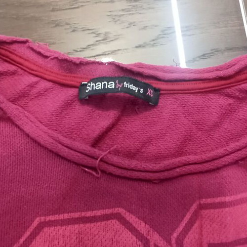 Shana women's short blouse used, fuchsia, size S