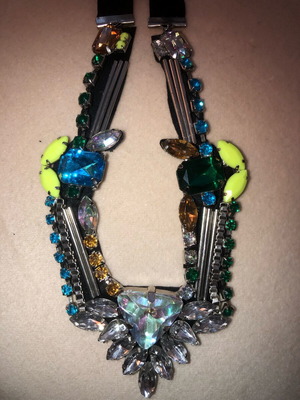 Statement necklace multicolored like new, 80’s style