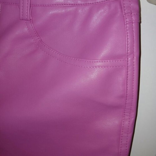 LeGer long shorts pink new faux leather