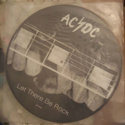 AC DC Let There Be Rock picture disc vinyl, like new, limited edition 1979