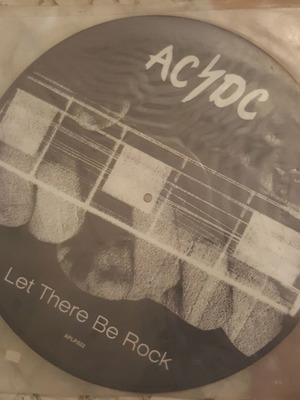 AC DC Let There Be Rock picture disc vinyl, like new, limited edition 1979