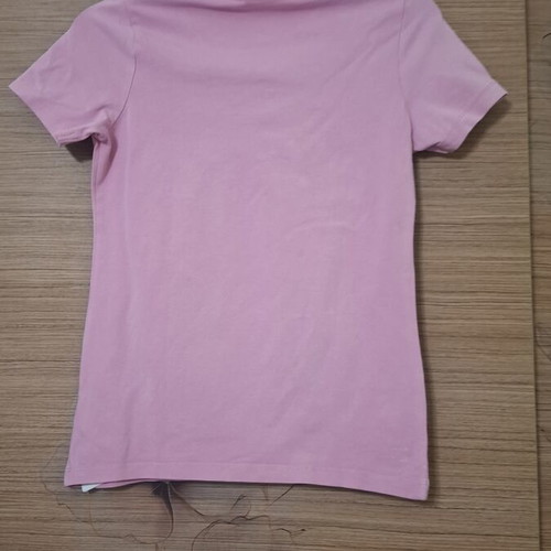 Name It short-sleeve girls' t-shirt used, pink with rainbow sequins