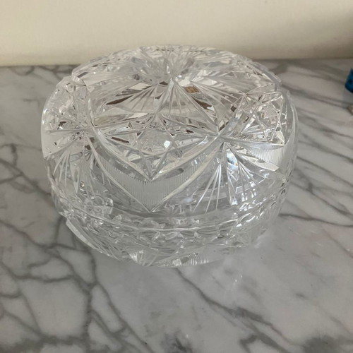 Bohemian Crystal Fountain Diameter 16cm, height 9