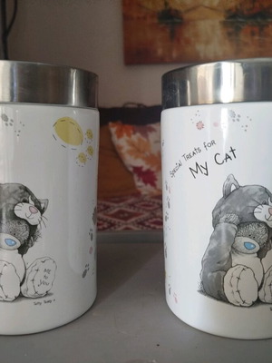 Me to You ceramic storage jars set of 2 like new