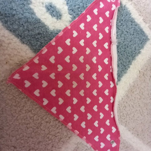 Baby bandana bibs with back button like new