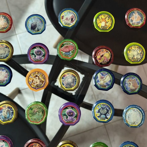 Pokemon Nox tags used with visible wear