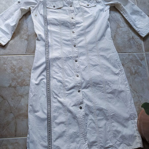 Bogner Fire + Ice white shirt dress like new, size S