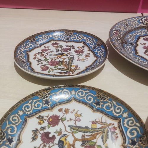 Vohenstrauss vintage porcelain plates set of 7 with Oriole Decor like new