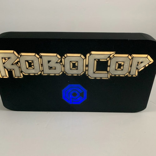 Robocop lamp like new with USB and switch