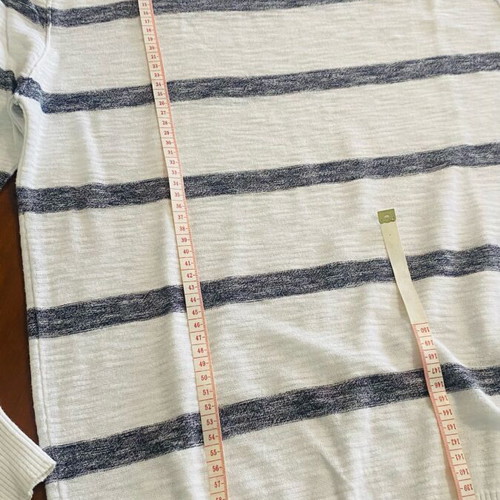 Knitted blouse Antony Morato like new, white with gray stripes, size M