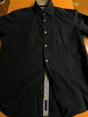 Oxford Company men's fabric shirt used, size M, blue