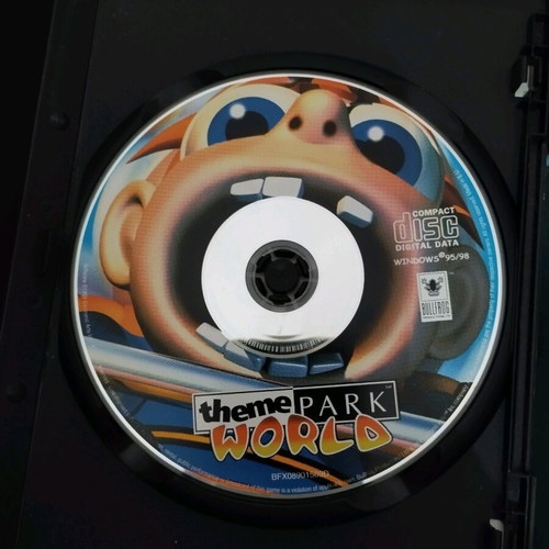 Theme Park World video game like new for PC