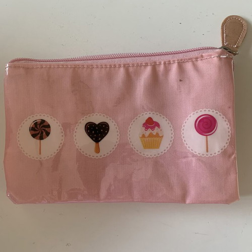 Hallmark double-compartment toiletry bag like new, pink