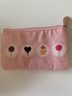 Hallmark double-compartment toiletry bag like new, pink