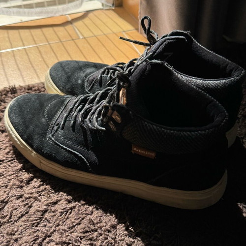 Admiral boots used, black, size 45, suede