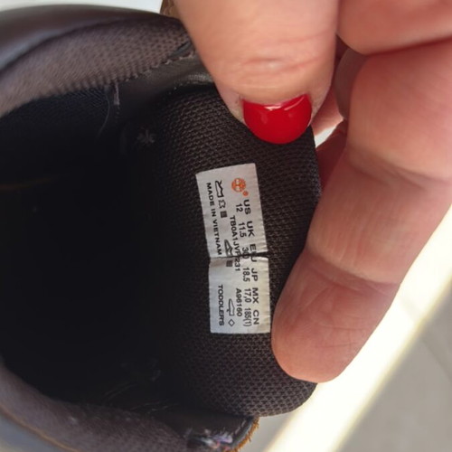 Timberland kids shoes No30 used, yellow boots