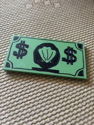 Dollar card holder, sliding design