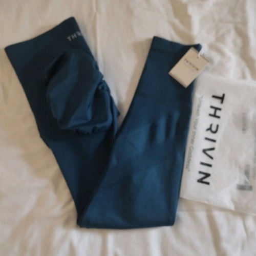 Thrivin leggings unused, athletic, blue, size L