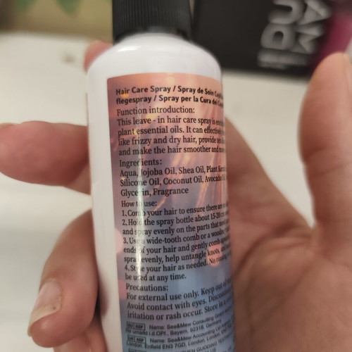 Leave-in hair treatment with heat protection and oils, 100ml, like new
