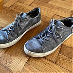 παπούτσια Lenox Pewter Metallic Leather TOMS νούμερο 39