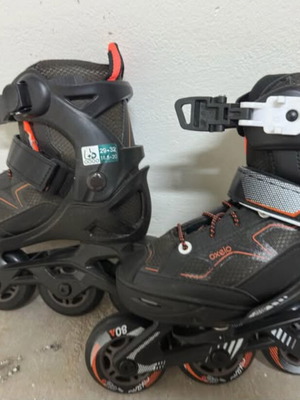 Oxelo Kids Inline Skates Adjustable Size 29-32 Like New