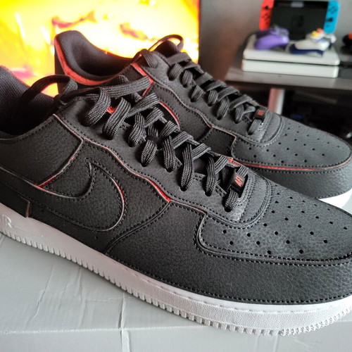 Nike Air Force 1 Low 1/1 Black Chile Red Pine Green new men's sneakers size 46