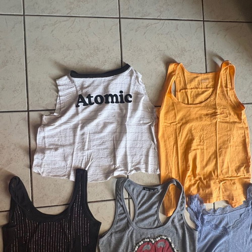 Women's tops pack of 6 used, multicolor summer tank tops