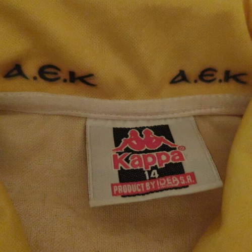 AEK 1996/97 Official Football Jersey used, size Xsmall