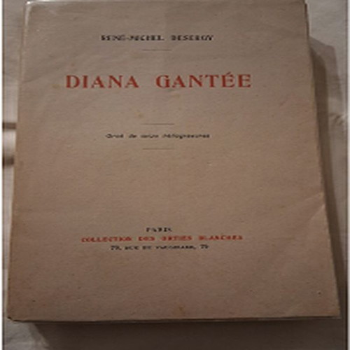Book Diana Gantee used with engravings, novel