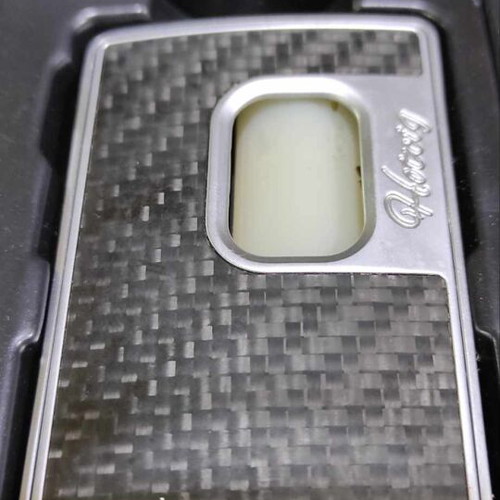 RSQ Squonk Mod Hotcig used, silver metal with black carbon