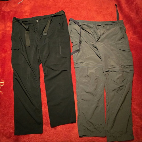 Columbia hiking pants like new, black and khaki, spring-summer
