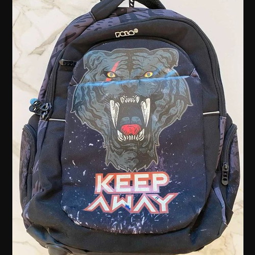 Polo Extenic Glow Tiger backpack used, expandable school bag