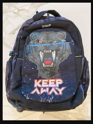 Polo Extenic Glow Tiger backpack used, expandable school bag