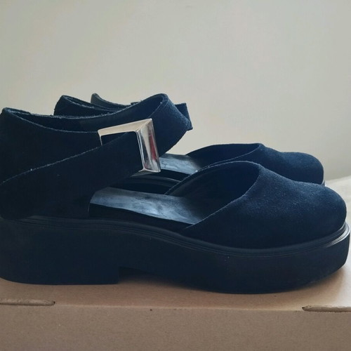 Mary Janes Anesis leather suede size 38 new black