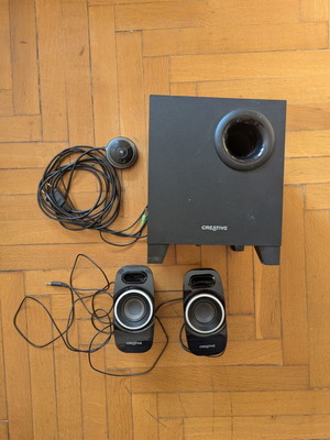 Creative wireless speakers 2.1 T3250 used, Bluetooth, subwoofer