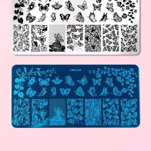 Nail stamping plates like new with storage book