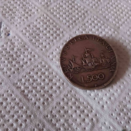 Νόμισμα 500 λιρών Ιταλίας ασημένιο 835, 11,1 γρ., 30 χιλ., συλλεκτικό