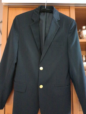 Here + There black blazer like new, comfortable fit, gold buttons